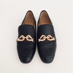 TORY BURCH BLACK JESSA LOAFERS